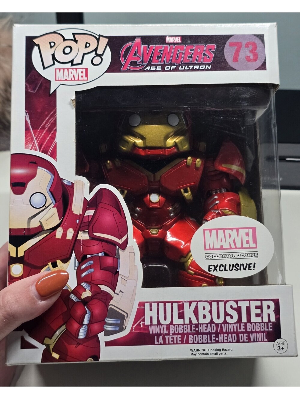 Funko Pop 'Marvel' HULKBUSTER IRON MAN 6" Vinyl Figure #73 Collector Corps NRFB